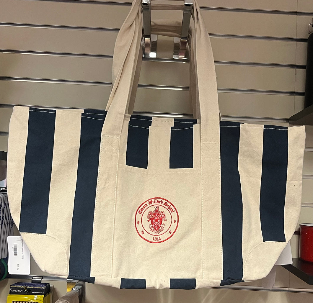 STRIPPED BEACH TOTE